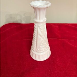 Midcentury Vintage milk glass bud vase.